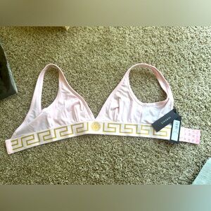 Versace Pink Greca Bra Size 2 BRAND NEW WITH TAG